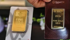 Harga emas Antam, UBS, dan Galeri24 menunjukkan perbedaan berdasarkan merek dan berat.(Foto : Liputan6.com/Angga Yuniar)