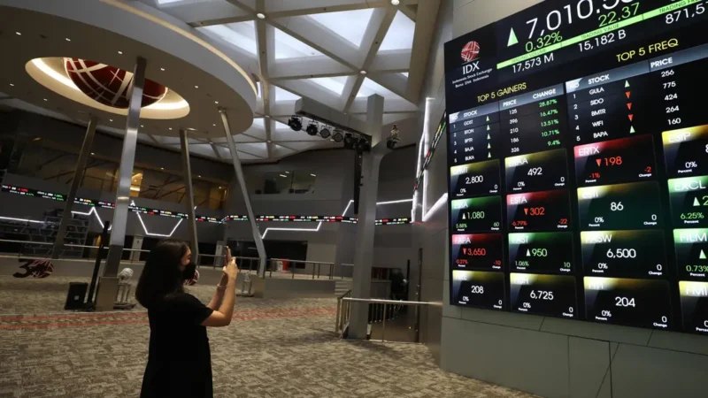 IHSG melemah 3,49% ke level 5.098,05 seiring tekanan pasar saham dan pelemahan rupiah.(Foto : Liputan6.com/Angga Yuniar)