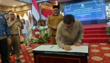 BAM DPR RI dan pemerintah daerah menyepakati empat poin penyelesaian konflik agraria Zona Merah Kota Jambi.(Foto : Tribun Jambi/Sopianto)