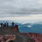 TNKS mengingatkan pendaki agar menjaga kelestarian Gunung Kerinci dan Danau Gunung Tujuh dari ancaman kebakaran hutan.(Foto : Tribunjambi.com/Herupitra)