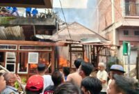Suasana kebakaran di belakang Terminal Sungai Penuh,( 2 /10/2026.)