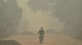 BMKG mendeteksi sebaran asap karhutla dari Kalimantan hingga wilayah Jakarta, Banten, dan Jawa Barat.(Foto : detik.com)