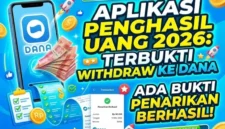 Ilustrasi aplikasi penghasil uang 2026 yang menawarkan koin dari aktivitas menonton video drama.(Foto: redaksi)