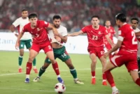Timnas Indonesia meraih kemenangan telak 9-2 atas Bangladesh dan memastikan tiket ke final FIFA ASEAN Cup 2026.(Foto: SINDOnews/Isra Triansyah)