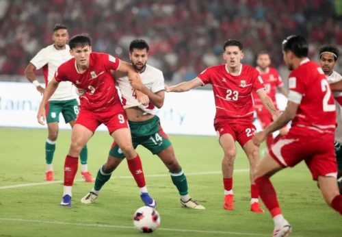 Timnas Indonesia meraih kemenangan telak 9-2 atas Bangladesh dan memastikan tiket ke final FIFA ASEAN Cup 2026.(Foto: SINDOnews/Isra Triansyah)