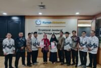Pengurus FHNK2I dan Forum Komunikasi PPPK berfoto bersama di kantor Direktorat Jenderal Guru dan Tenaga Kependidikan Kemendikdasmen.(Foto dok. FHNK2I for JPNN)